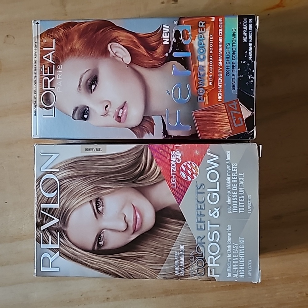 2 Packs Hair Dye: L'Oréal Paris & Revlon